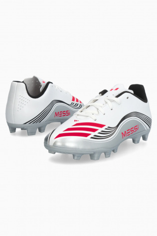 Детские бутсы adidas F50 Club Messi FG/MG Junior - Серебряный