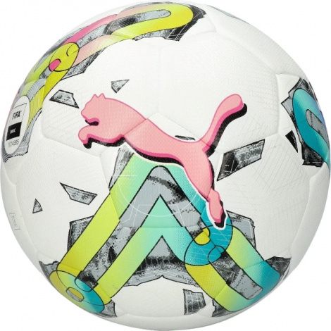 Футбольний м'яч Puma ORBITA 4 HYB (FIFA BASIC) біло-зелено-синьо-рожевий