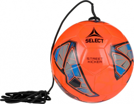 Футбольний м'яч на гумці Select STREET KICKER V25 оранжево-синій