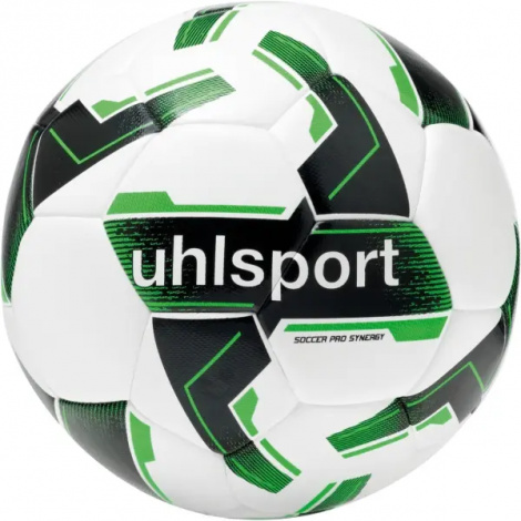 Футбольний м'яч Uhlsport SOCCER PRO SYNERGY біло-чорно-зелений