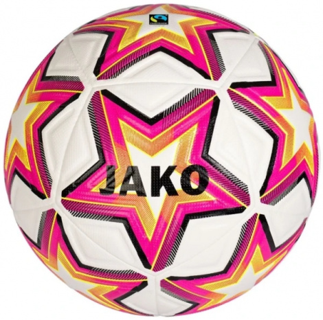 Футбольний м'яч тренувальний Jako WORLD біло-рожевий