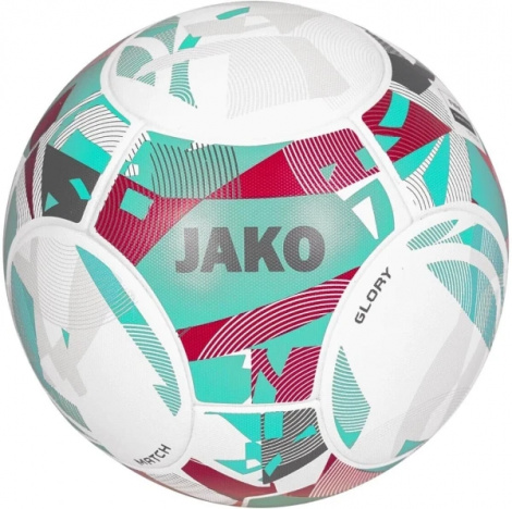 Футбольный мяч Jako GLORY бело-бирюзово-розовый
