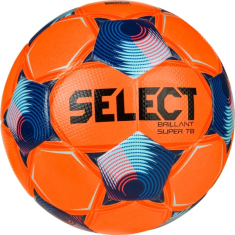 Футбольный мяч Select BRILLANT SUPER TB V25 (FIFA QUALITY PRO) оранжево-сине-розовый