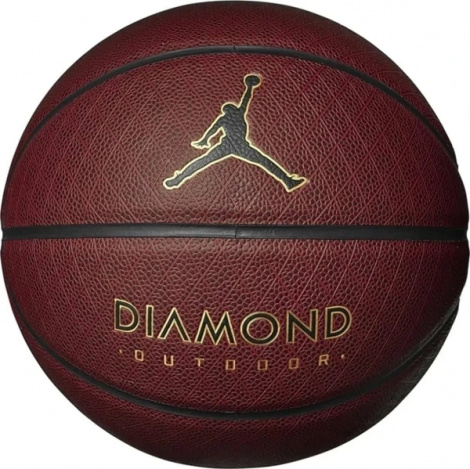 Баскетбольный мяч Nike JORDAN DIAMOND OUTDOOR 8P DEFLATED темно-коричнево-золотой
