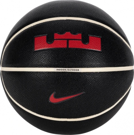 Баскетбольний м'яч Nike ALL COURT 2.0 8P L JAMES DEFLATED чорно-червоний