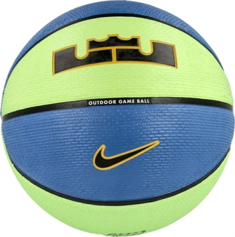 Баскетбольний м'яч Nike PLAYGROUND 2.0 8P L JAMES DEFLATED синьо-лаймовий