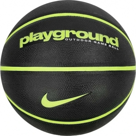 Баскетбольный мяч Nike EVERYDAY PLAYGROUND 8P DEFLATED черно-салатовый