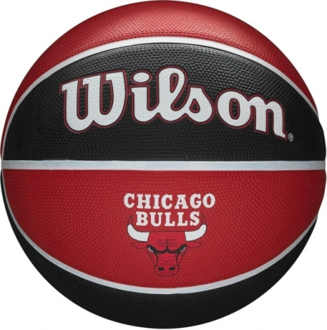 Баскетбольний м'яч Wilson NBA TEAM TRIBUTE CHICAGO BULLS червоно-чорний