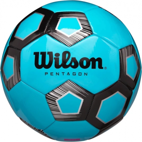 Футбольний м'яч Wilson PENTAGON блакитно-чорний