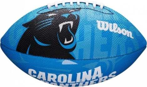 М'яч для американського футболу Wilson NFL JR JR THROWBACK FB 32 TEAM LOGO FB CAROLINA PANTHERS блакитний