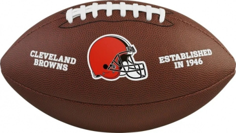 Мяч для американского футбола Wilson NFL LICENSED BALL CLEVELAND BROWNS темно-коричневый