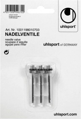 Голка для насоса (3 шт.) Uhlsport INFLATING NEEDLES 1001198 01 0703