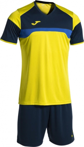 Комплект футбольной формы Joma DANUBIO III желто-темно-синий 103732.903