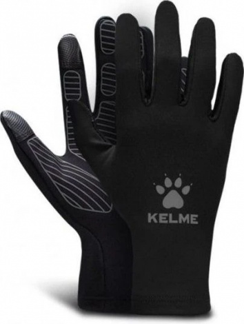 Перчатки зимние для сенсорных экранов Kelme черно-серые 8161ST5002.9015