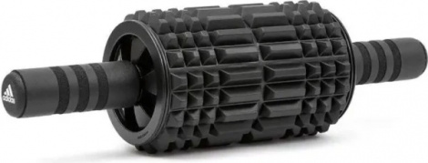 Ролик для фітнесу Adidas FOAM AB ROLLER 44 x 12,8 x 12,8 см чорний ADAC-11405