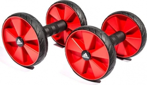 Ролики для преса Adidas CORE ROLLERS чорно-червоні ADAC-11604