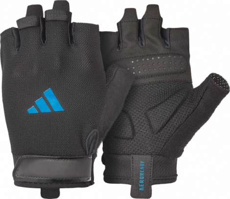 Рукавички для тренінгу Adidas ESSENTIAL TRAINING GLOVES чорно-сині XS ADGB-15000BL