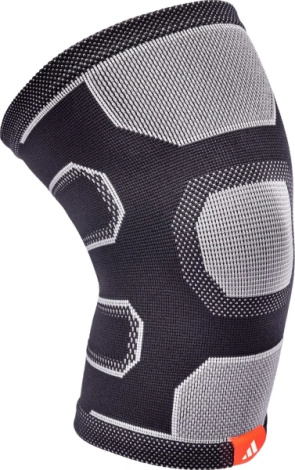 Фіксатор коліна Adidas KNEE SUPPORT чорно-сірий L ADSU-12523BK-NL