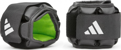 Утяжелители для лодыжки/запястья Adidas PERFORMANCE ANKLE/WRIST WEIGHTS черно-салатовые (2 х 1.5 кг) ADWT-12632