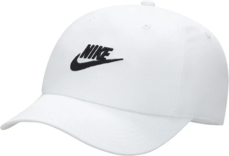 Кепка подростковая Nike K NK CLUB CAP US CB FUT WSH белая FB5063-100