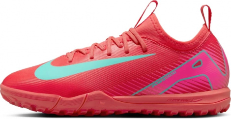 Сороконіжки (шиповки) дитячі Nike JR MERCURIAL ZOOM VAPOR 16 ACADEMY TF червоно-рожево-бірюзові FQ8284-800