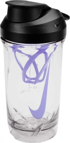 Бутылка для воды Nike TR RECHARGE SHAKER BOTTLE 16 OZ 473 мл фиолетовая N.101.2242.917.16