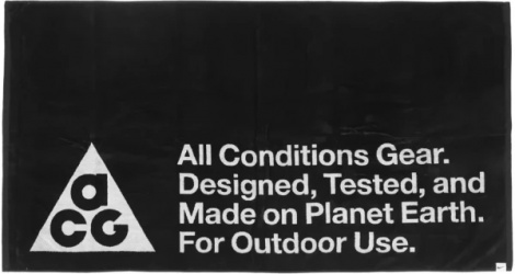 Рушник Nike TOWEL ACG GRAPHIC чорно-білий N.101.3206.012.OS