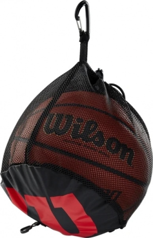 Сумка для баскетбольного м'яча Wilson SINGLE BALL чорна WTB201910