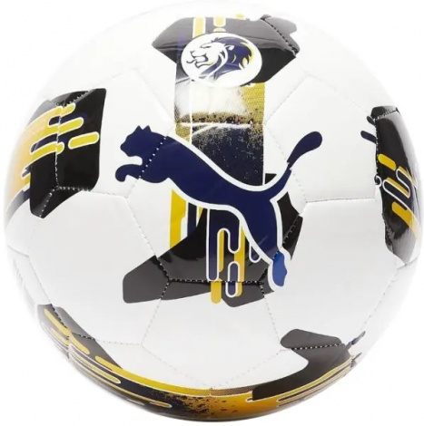 Футбольний м'яч Puma ORBITA 6 SPFL MS біло-чорно-темно-синьо-золотий