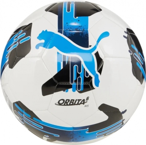 Футбольний м'яч Puma ORBITA 6 MS біло-чорно-синій