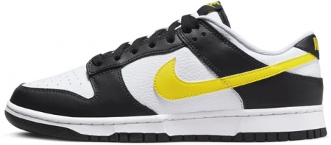 Кросівки Nike DUNK LOW біло-чорно-жовті FQ2431-001