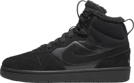 Кроссовки детские Nike COURT BOROUGH MID 2 BOOT BG черные CQ4023-001
