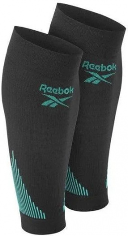 Рукави компресійні для литок Reebok KNITTED COMPRESSION CALF SLEEVE 2 шт. чорно-бірюзові L RRSL-15335