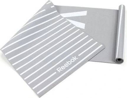 Килимок для йоги двосторонній Reebok DOUBLE SIDED 4MM YOGA MAT сіро-білий RAYG-11030YG