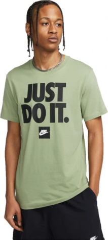 Футболка Nike M NSW TEE FRAN JDI VERBIAGE оливковая DZ2989-386