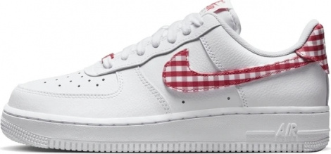 Кросівки жіночі Nike AIR FORCE 1'07 біло-червоні DZ2784-101