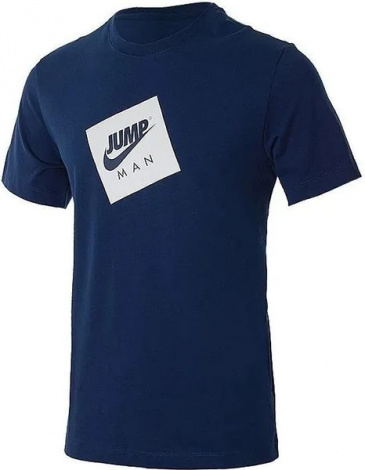 Футболка Nike Jordan JUMPMAN BOX SS CREW темно-синяя DD0963-492