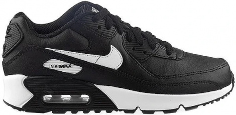 Кроссовки подростковые женские Nike AIR MAX 90 LTR черно-белые CD6864-010