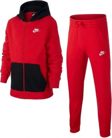 Костюм спортивний Nike B NSW CORE BF TRK SUIT червоно-чорний BV3634-657