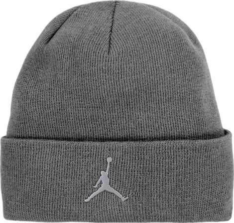 Шапка подростковая Nike JORDAN CUFFED BEANIE серая 9A0063-GEH