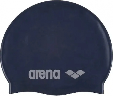 Шапочка для плавания детская Arena CLASSIC SILICONE JR темно-синяя 91670-071