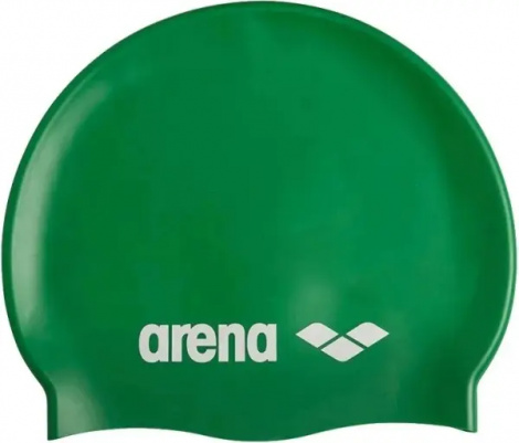 Шапочка для плавания Arena CLASSIC SILICONE зеленая 91662-104