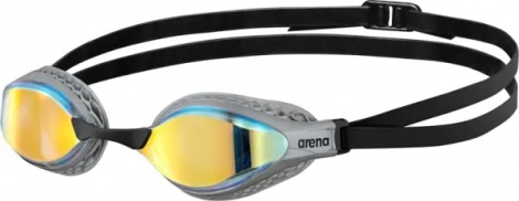 Очки для плавания Arena AIR-SPEED MIRROR серо-желто-черные 003151-201