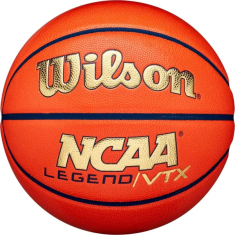 Баскетбольный мяч Wilson NCAA LEGEND VTX оранжево-золотой