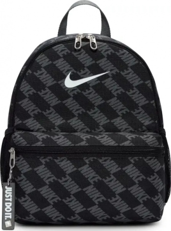 Рюкзак подростковый Nike BRASILIA JDI MINI черно-темно-серый HV6481-010