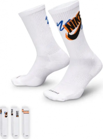 Шкарпетки Nike EVERYDAY PLUS CREW SOCKS білі (3 пари) HJ9339-901