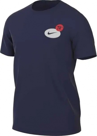 Футболка Nike DRI-FIT FITNESS GFX темно-синяя FV8366-451