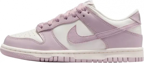Кросівки підліткові Nike DUNK LOW (GS) бузково-білі FB9109-122