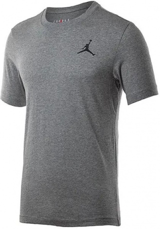 Футболка Nike JORDAN JUMPMAN EMB SS CREW серая DC7485-091