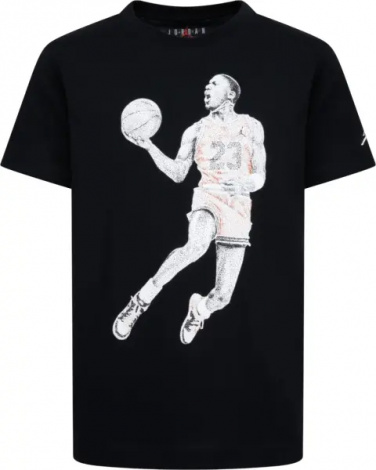 Футболка підліткова Nike JORDAN DOTS чорно-біла 95D254-023